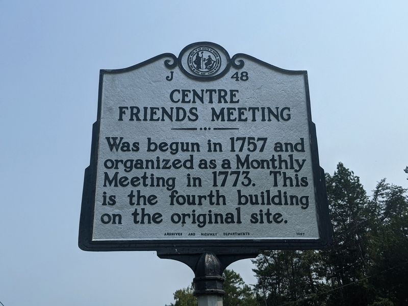 Centre Friends Meeting Marker image. Click for full size.