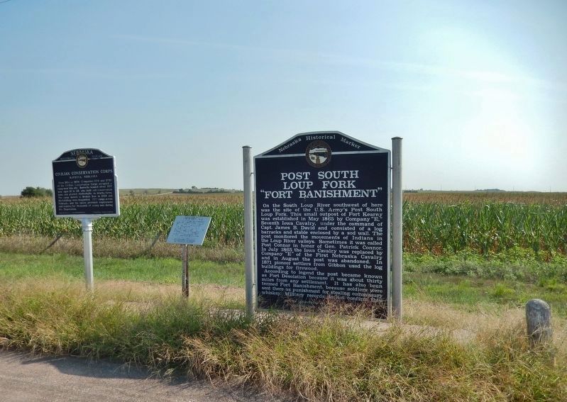 Post South Loup Fork Marker image. Click for full size.