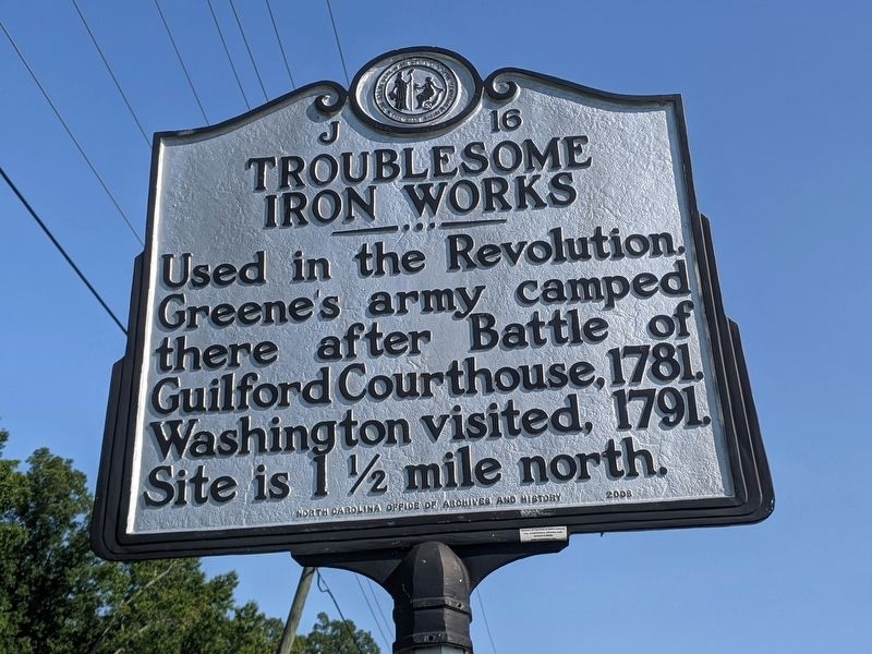 Troublesome Iron Works Marker image. Click for full size.