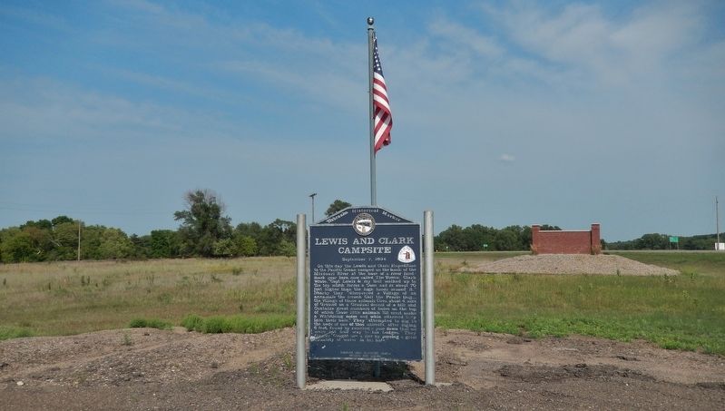 Lewis and Clark Campsite Marker image. Click for full size.