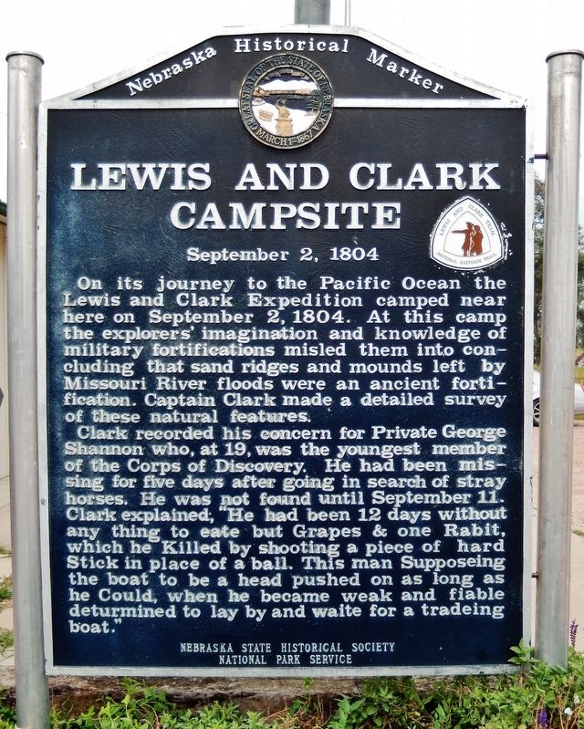 Lewis and Clark Campsite Marker image. Click for full size.