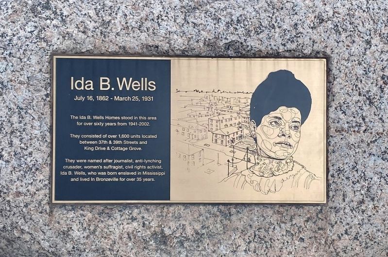 The Ida B. Wells Homes Marker image. Click for full size.