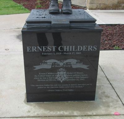 Ernest Childers Marker image. Click for full size.
