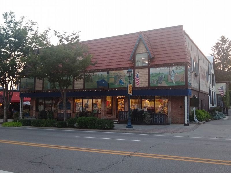 Michigan's Oldest Woolen Mill and Marker image. Click for full size.