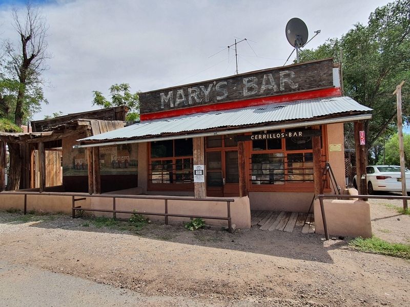 The Cerrillos Bar and Marker image. Click for full size.