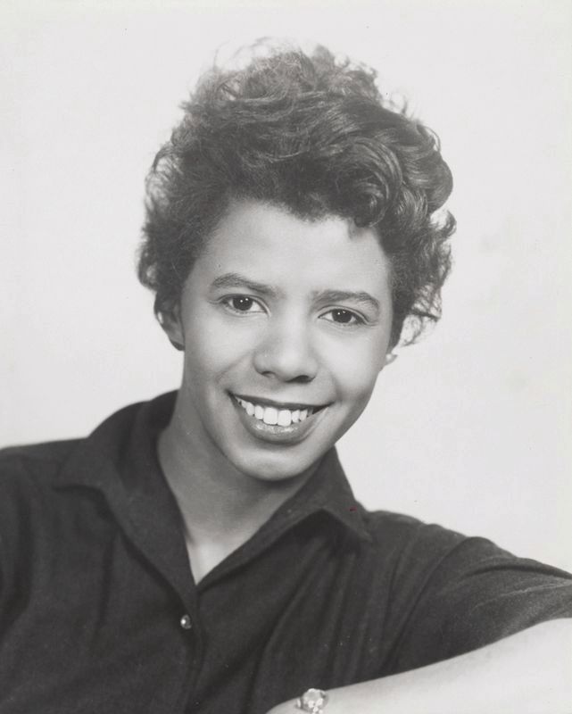 <i>Publicity portrait of playwright Lorraine Hansberry</i> image. Click for full size.