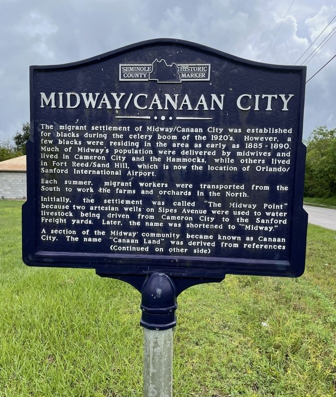 Midway/Canaan City Marker image. Click for full size.
