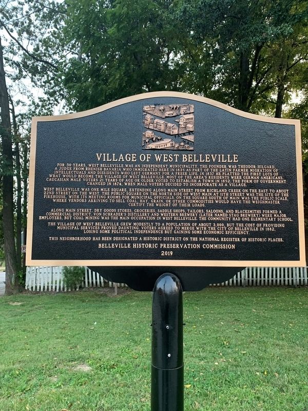 Village of West Belleville Marker image. Click for full size.