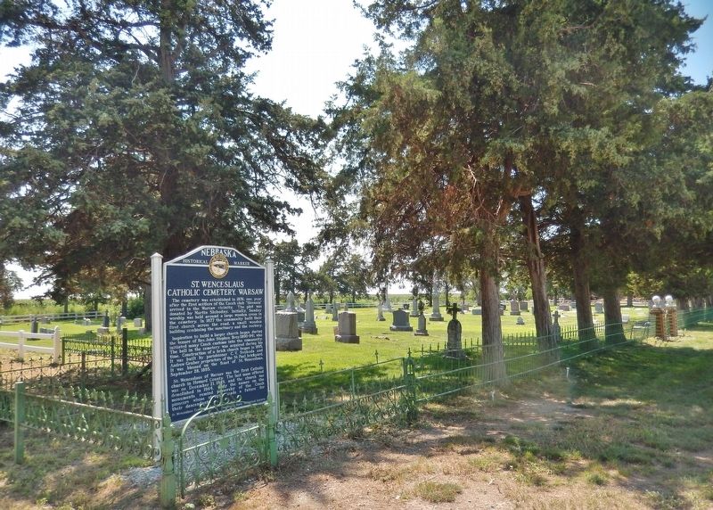 St. Wenceslaus Catholic Cemetery, Warsaw Marker image. Click for full size.
