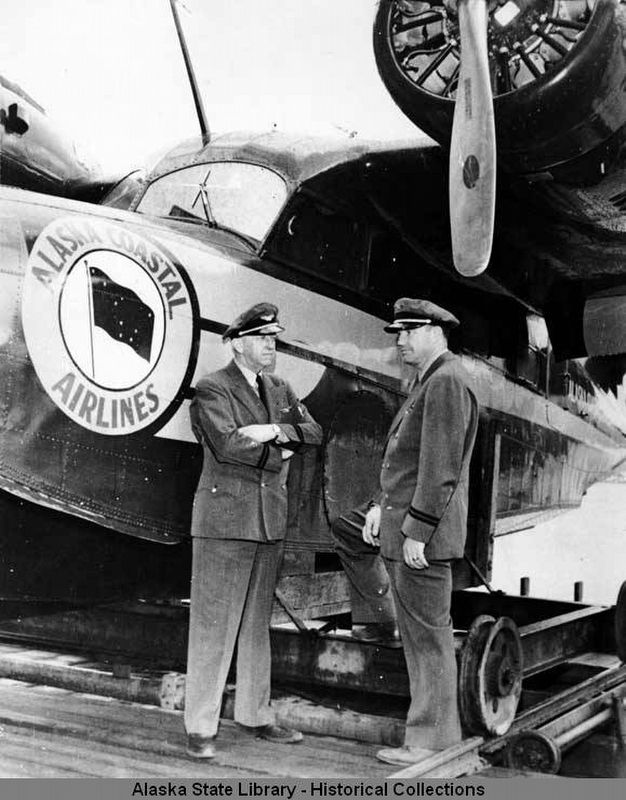 Alaska Airlines Marker detail (original) image. Click for full size.