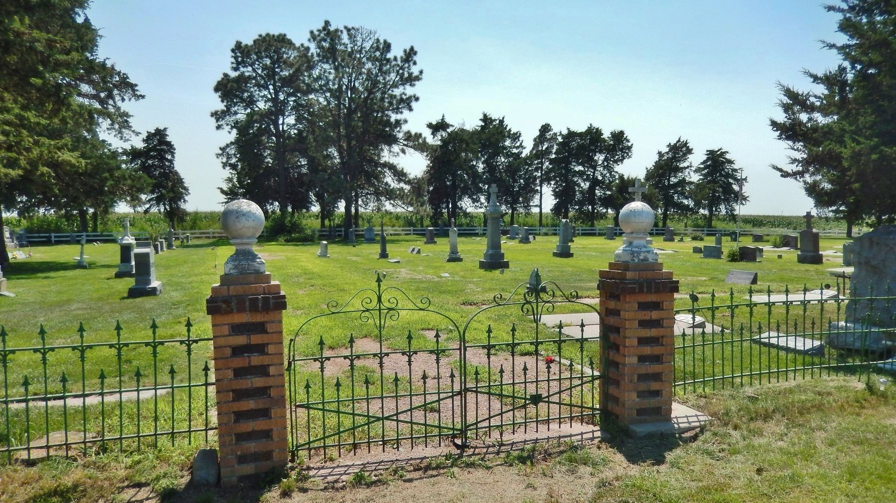 St. Wenceslaus Cemetery Gate image. Click for full size.