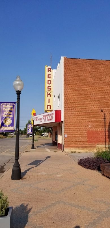 The view of the Redskin Theater from the sidewalk image. Click for full size.