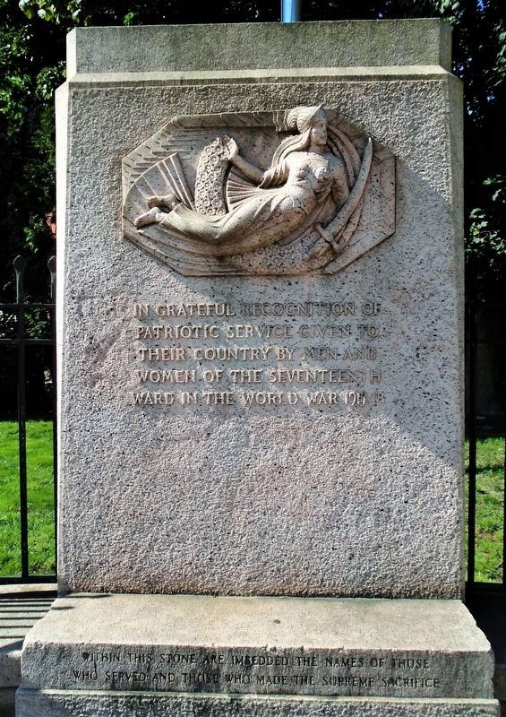 Seventeenth Ward World War Memorial Dedication image. Click for full size.