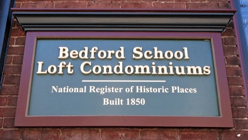 Bedford School Marker image. Click for full size.