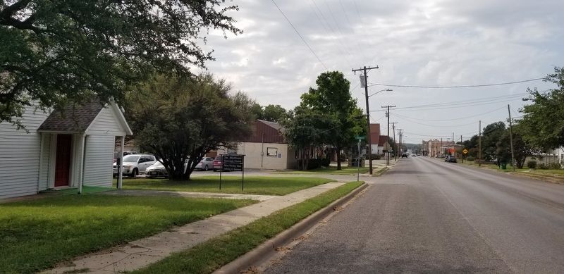 The view of the St. Matthews Episcopal Church and Marker from the street image. Click for full size.