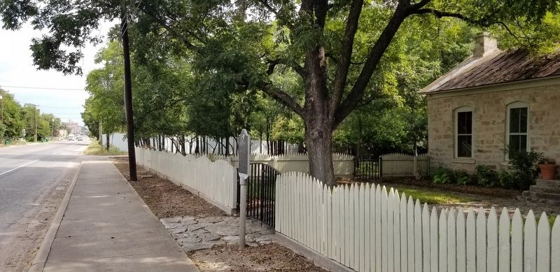 The view of the McCrary House and Marker from the street image. Click for full size.