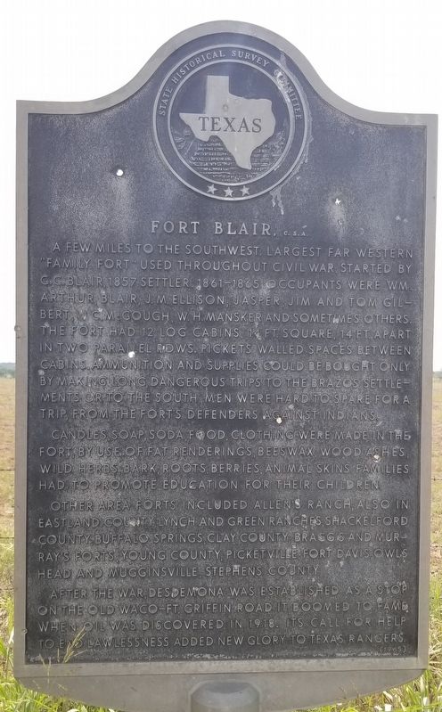 Fort Blair, C.S.A. Marker image. Click for full size.