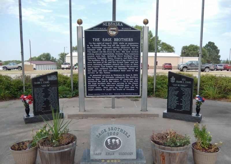 Sage Brothers & <i>USS Frank E. Evans</i> Monuments image. Click for full size.