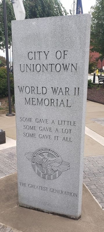 City Of Uniontown  World War II Memorial image. Click for full size.