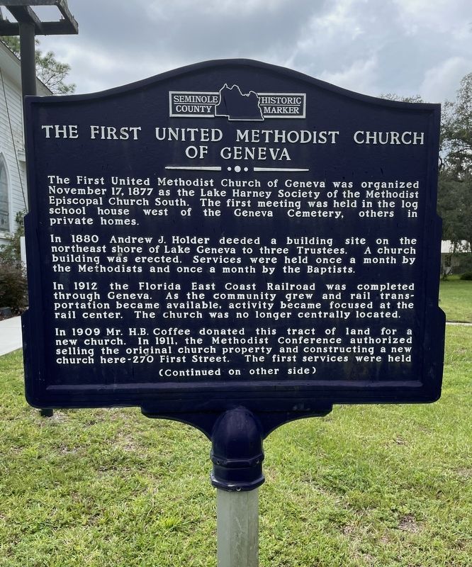 The First United Methodist Church of Geneva Marker image. Click for full size.