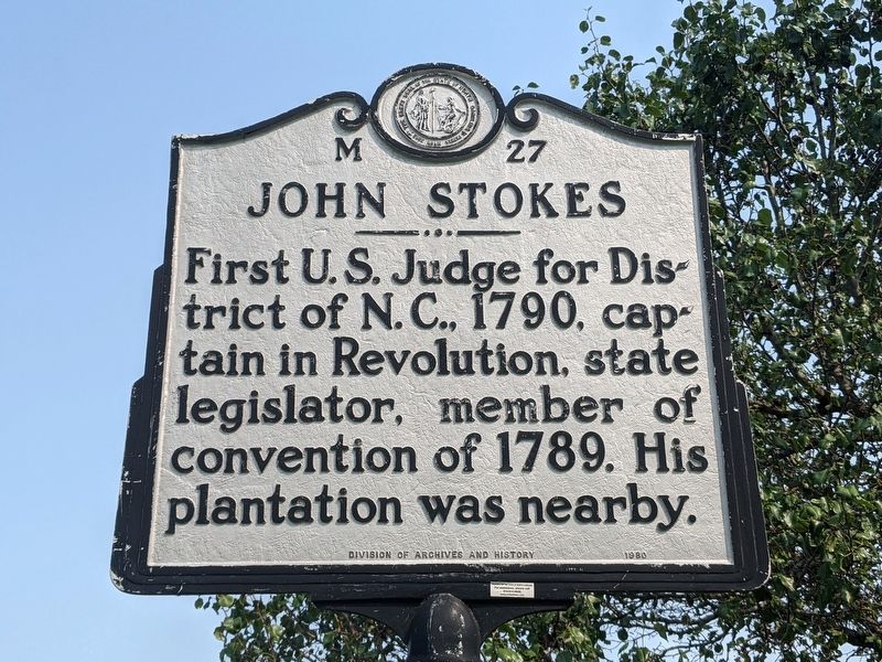 John Stokes Marker image. Click for full size.