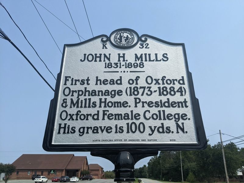 John H. Mills Marker image. Click for full size.