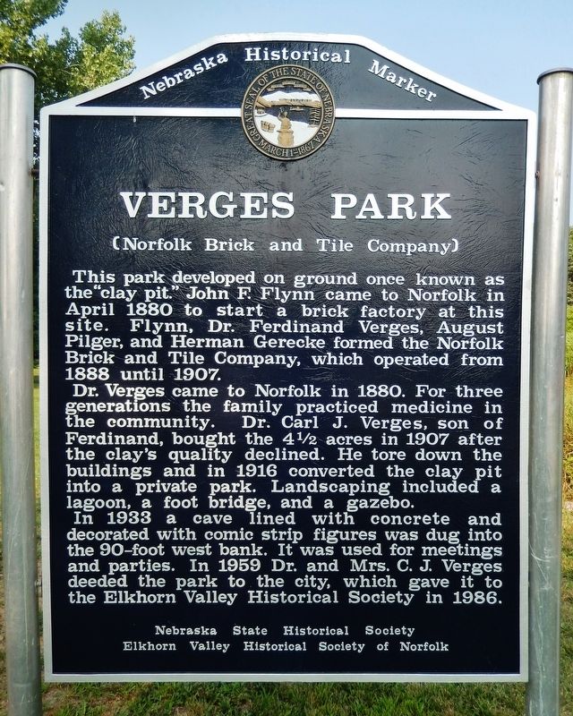 Verges Park Marker image. Click for full size.
