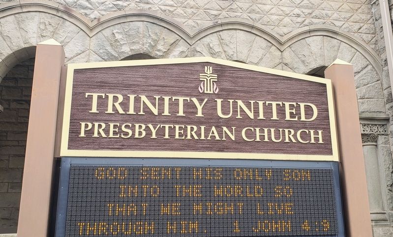 Trinity United Presbyterian Church Sign image. Click for full size.
