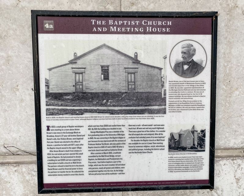 The Baptist Church and Meeting House Marker image. Click for full size.