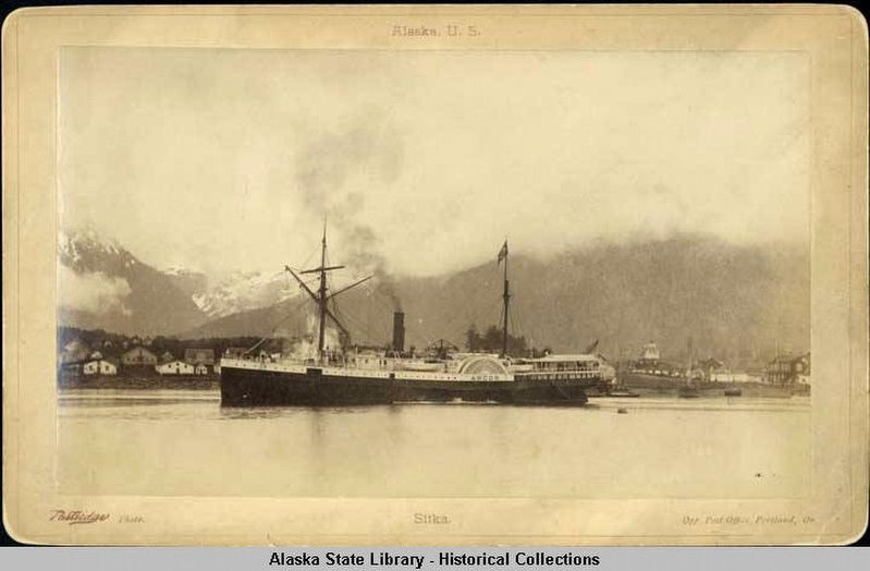 The <i>S.S. Ancon</i> at Sitka image. Click for full size.