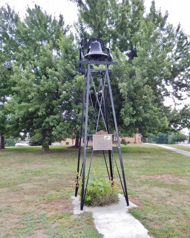 Page School Marker & Bell image. Click for full size.