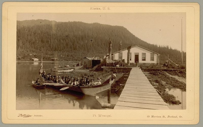 Chief Shakes' Canoe at Fort Wrangell image. Click for full size.