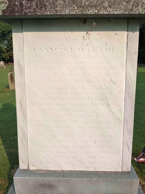 Francis Locke Grave Memorial image. Click for full size.