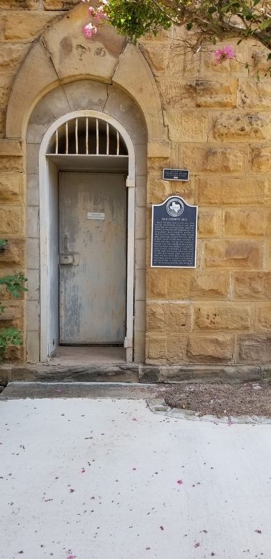 The Old County Jail and Marker image. Click for full size.