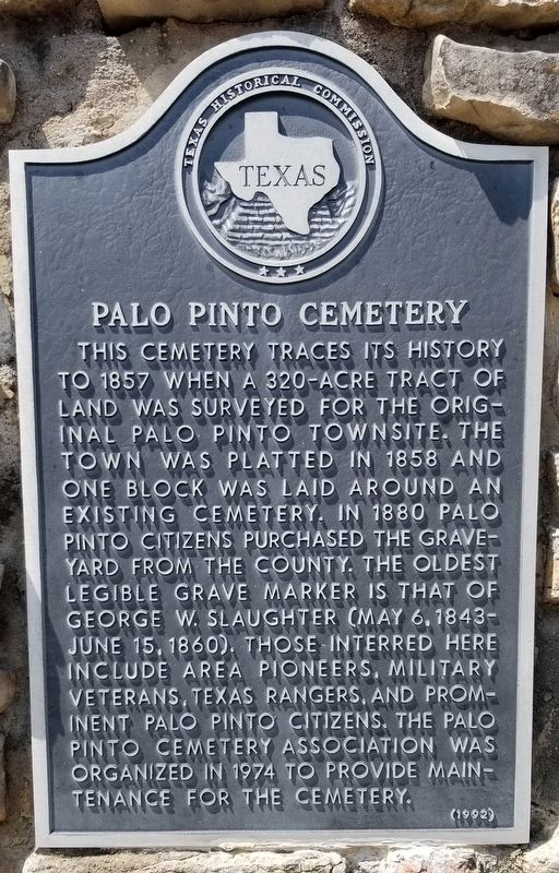 Palo Pinto Cemetery Marker image. Click for full size.