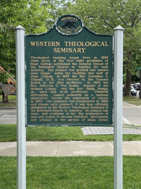 Western Theological Seminary Marker image. Click for full size.