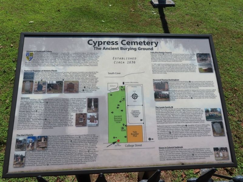 Cypress Cemetery Marker image. Click for full size.