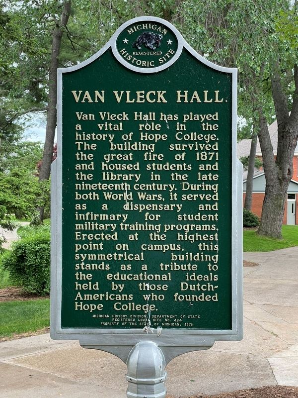 Van Vleck Hall Marker, Side 2 image. Click for full size.