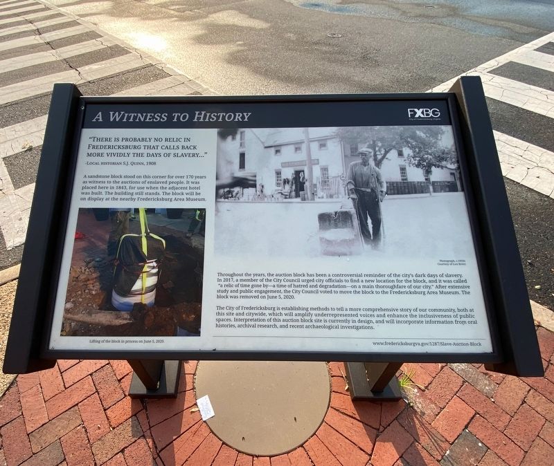 A Witness to History Marker image. Click for full size.