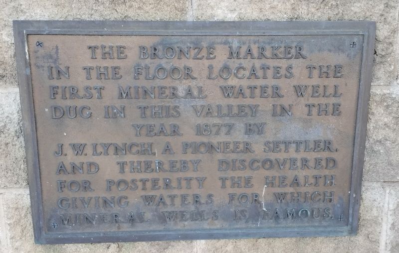 First Mineral Water Well Marker image. Click for full size.