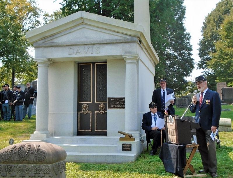 Augustus P Davis Mausoleum Rededication image. Click for full size.