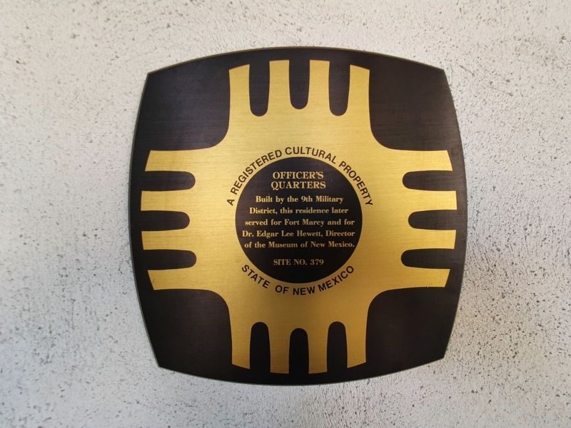Officer's Quarters Marker. Click for full size. Officer's Quarters Marker image. Click for full size.