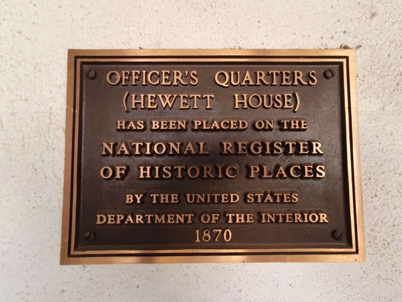 Hewitt House National Register of Historic Places Marker image. Click for full size.