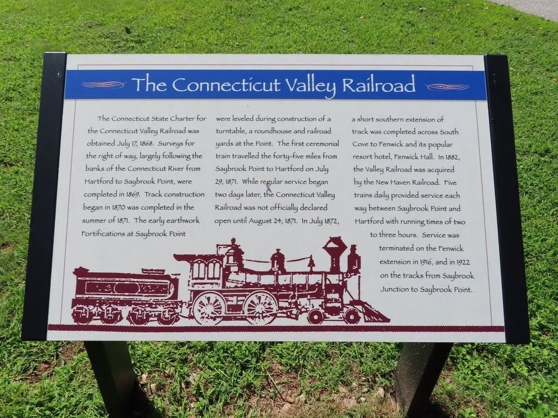 The Connecticut Valley Railroad Marker image. Click for full size.