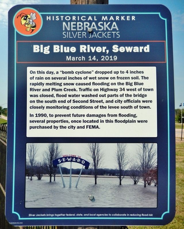 Big Blue River, Seward Marker image. Click for full size.