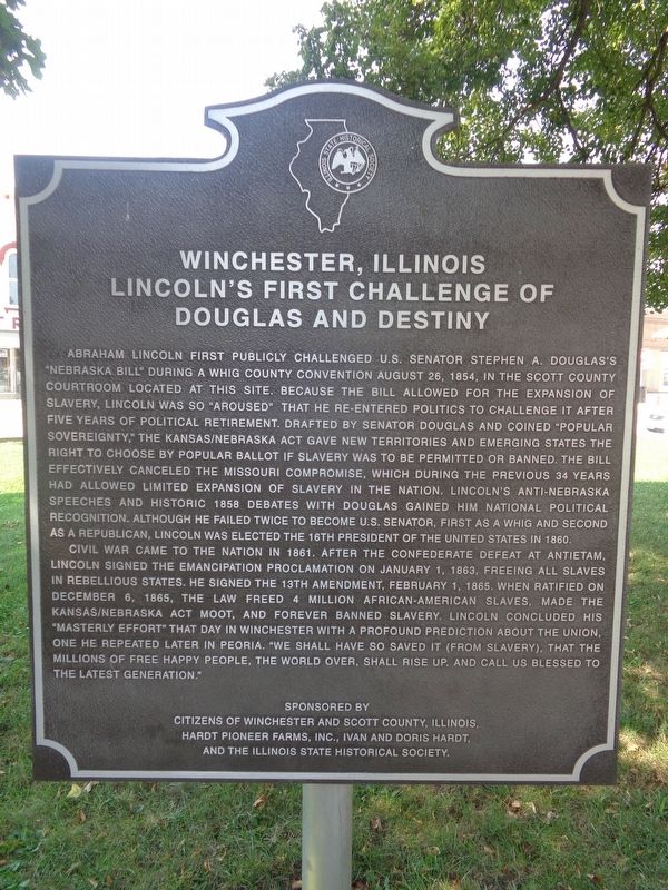 Winchester, Illinois Marker image. Click for full size.