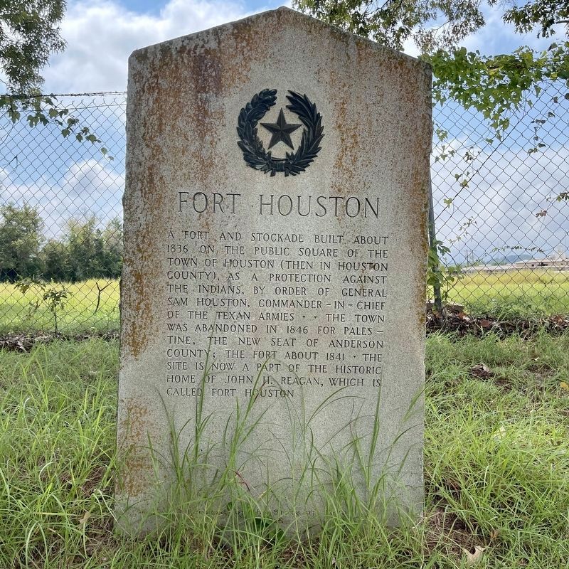 Fort Houston Marker image. Click for full size.