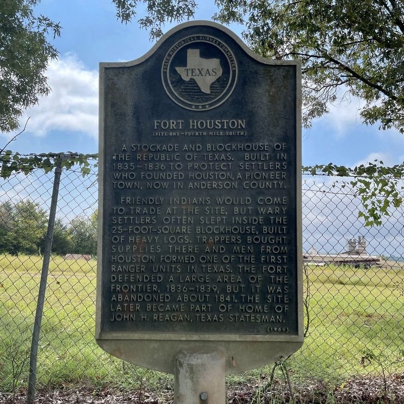 Fort Houston Marker image. Click for full size.