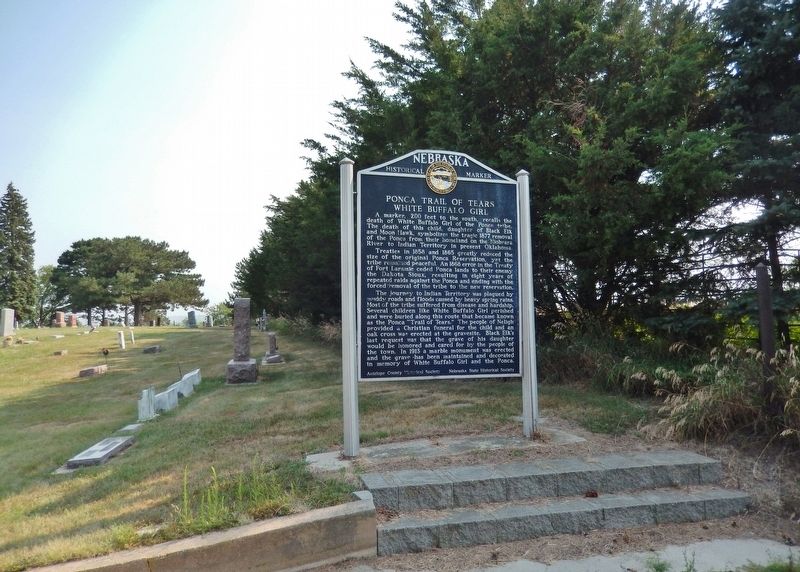 Ponca Trail of Tears Marker image. Click for full size.