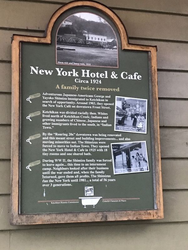 New York Hotel & Cafe Marker image. Click for full size.